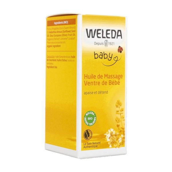 Weleda Huile de Massage Ventre de Bébé - 50 ml