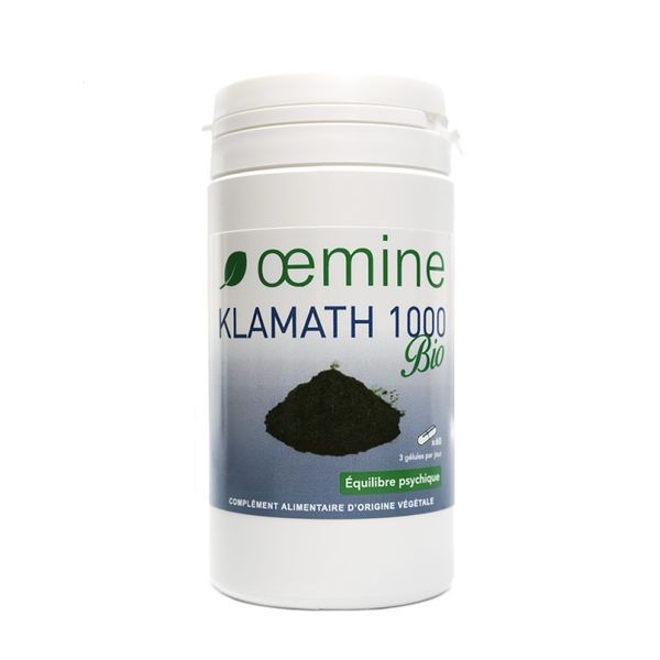 OEMINE KLAMATH 1000 Gelule, complément alimentaire à base d'algue klamath, pot 60