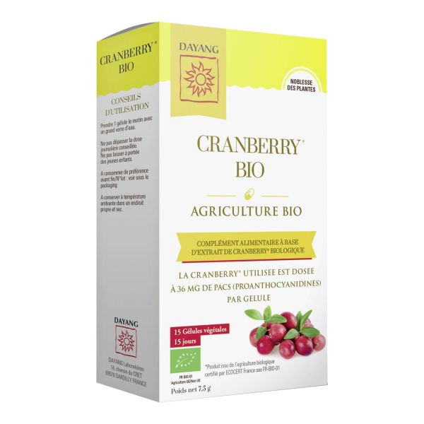 Dayang Cranberry BIO - 15 gélules