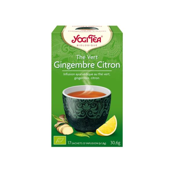 Yogi Tea - Thé vert gingembre citron BIO - 17 infusettes