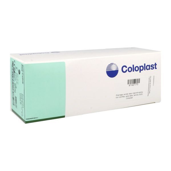 SELF - CATH Sonde vésicale droite, type Nélaton, pour femme, CH 14, godet vert, bt 20