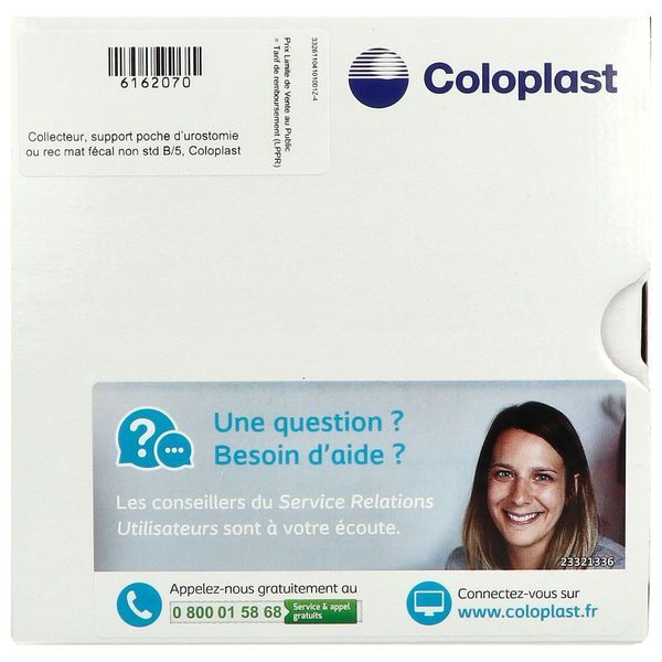 SENSURA CLICK SUPPORT HP Support porte-poche souple, Haute Protection, système 2 pièces, diamètre de l'anneau 60 mm (ref. 110310), bt 5