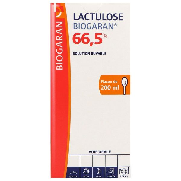 LACTULOSE BIOGARAN Solution buvable 66,5 %, flacon 200 ml