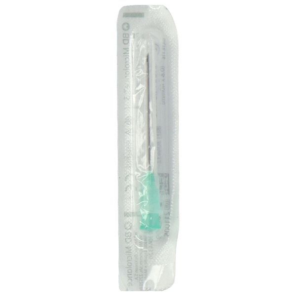 BD MICROLANCE 3 Aiguille hypodermique à usage unique, stérile, à biseau normal et paroi mince, G21 1 1/2, 0,8 mm x 40 mm, vert (ref. 304432), unité