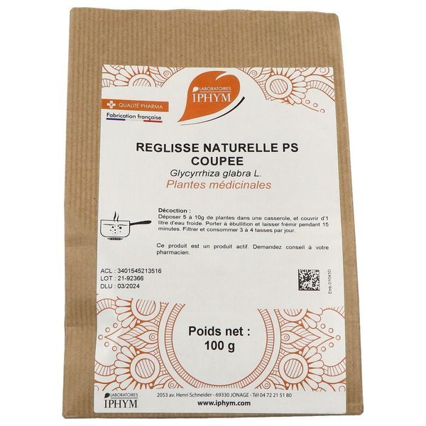 Iphym Reglisse Nature Ordinaire Coupee Plante 100 G 1