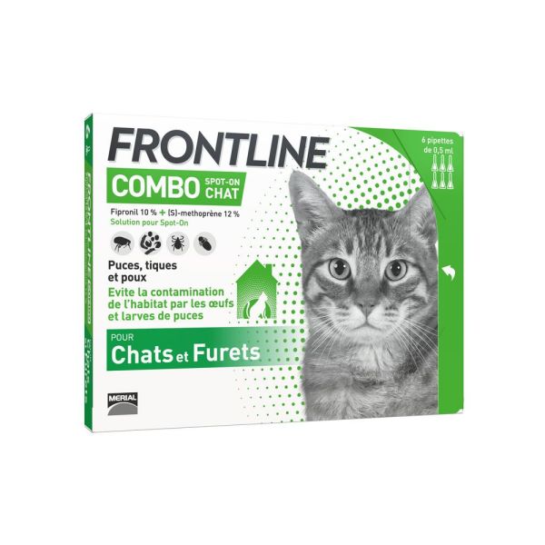 Frontline Combo Spot-On Chat (Pipette A Embout Secable) 0,5 Ml 6
