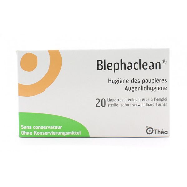 BLEPHACLEAN Compresse oculaire imprégnée stérile boite de 20