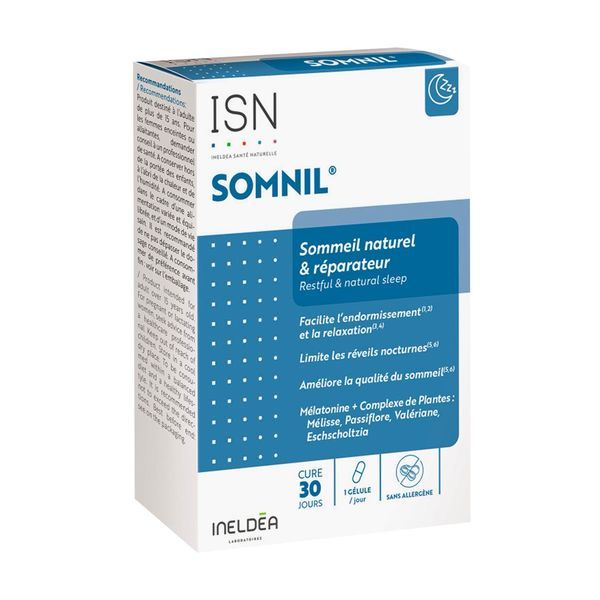 SOMNIL Gélule, complément alimentaire pour l'équilibre nerveux, bt 30
