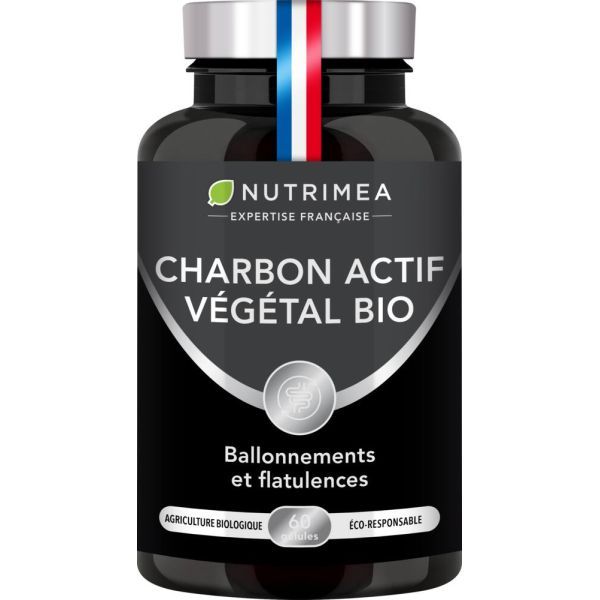 Nutriméa Charbon Actif végétal BIO - pilulier 60 gélules