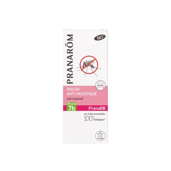 Pranarom PranaBB - Lait corporel anti moustiques BIO - roller 30 ml
