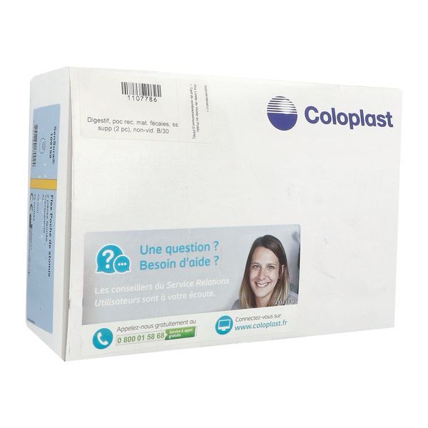 SENSURA FLEX POCHE FERMEE XL Poche fermée, système 2 pièces, à couplage adhésif, transparente, diamètre de l'anneau 70 mm, bt 30