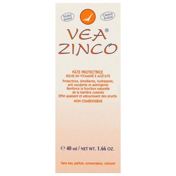VEA ZINCO Pâte protectrice base à l'huile Vea (vitamine E acétate), tube 40 ml