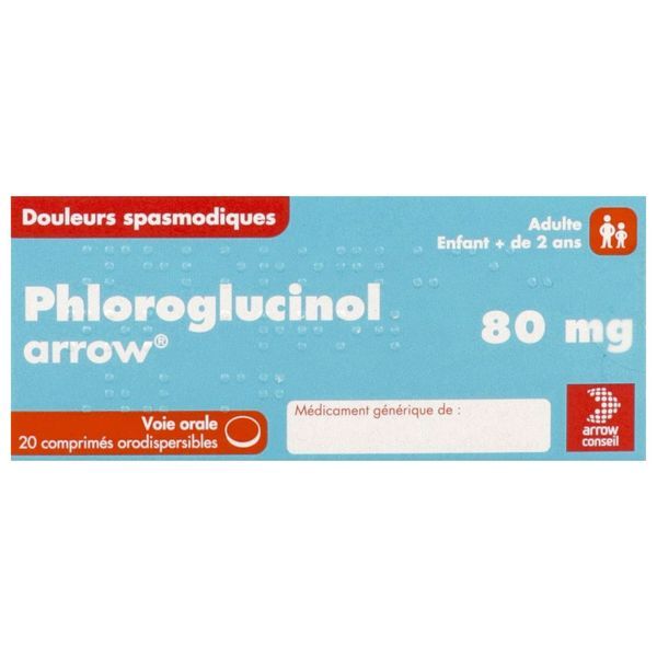 PHLOROGLUCINOL ARROW Comprimé orodispersible 80 mg, boîte 20