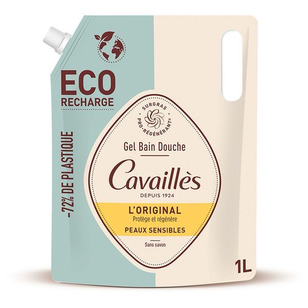 ROGE CAVAILLES L'ORIGINAL GEL BAIN DOUCHE Gel bain douche, éco-recharge 1 l