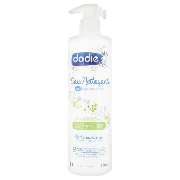 DODIE EAU NETTOYANTE 3 EN 1 FLACON POMPE 500 ML