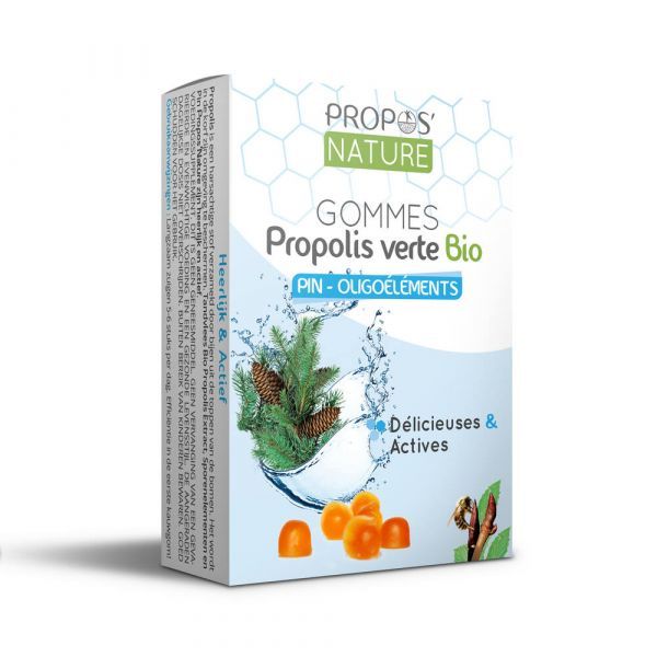 Propos Nature Gommes propolis oligoélément et pin - boîte de 45 g