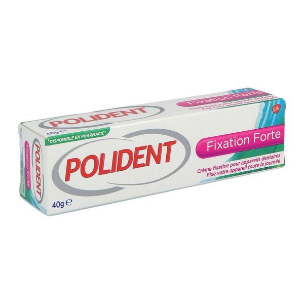 POLIDENT FIXATION FORTE Crème fixative pour appareil dentaire, tube 40 g