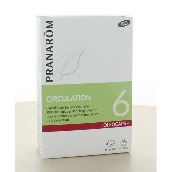 Pranarôm Oléocaps+ 6 Circulation Bio 30 Capsules