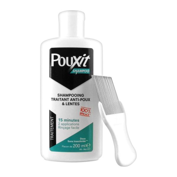 Pouxit shampoo shampoing traitant antipoux et antilentes, fl 200 ml