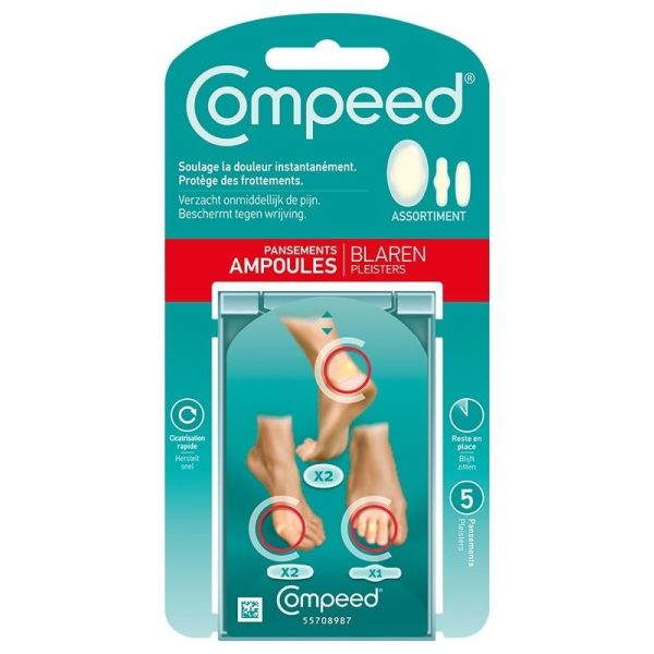 Compeed ampoule assortiment 5 pansements