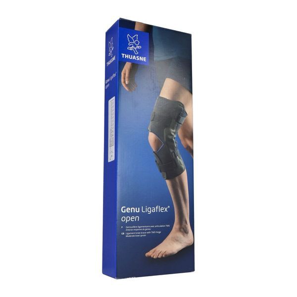 GENU LIGAFLEX OPEN Genouillère ligamentaire articulée, bilatérale, courte, taille 6, unité