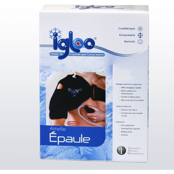 IGLOO ATTELLE D'EPAULE UNIVERSELLE Epaulière d'immobilisation, gonflable pour cryothérapie, unité