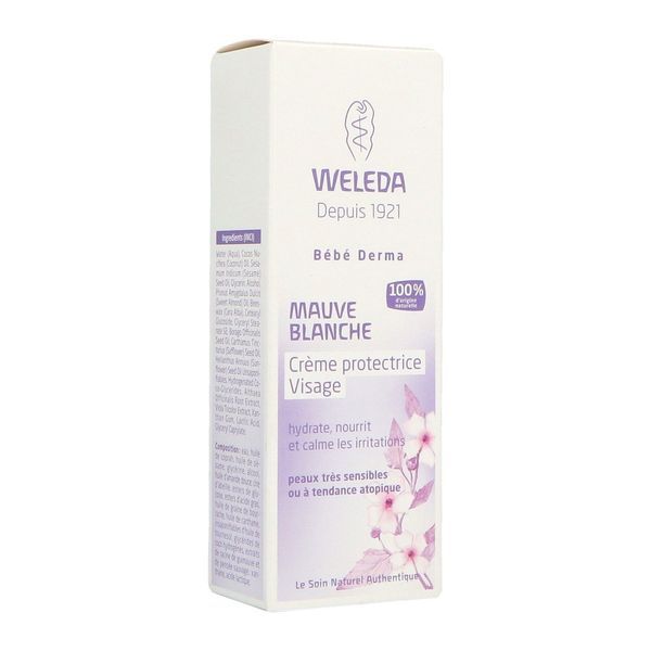 Weleda Crème protectrice Visage bébé à la Mauve blanche - 50 ml