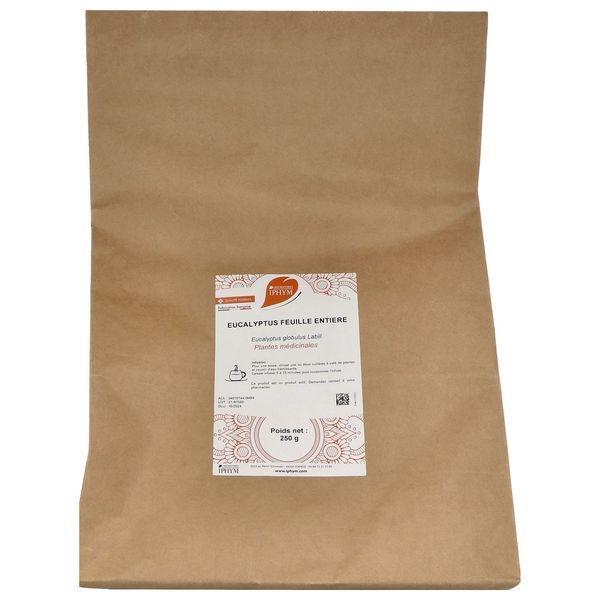 EUCALYPTUS PHARMA PLANTES Feuille d'eucalyptus, vrac, entière, sac 250 g