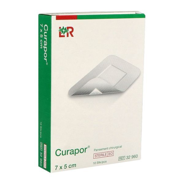 Lohmann&Rauscher Curapor Pansement Adhesif Chirurgical Boite 5*7 Cm 10