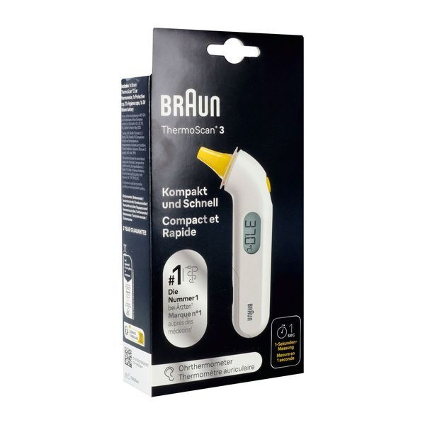 Braun Thermoscan3 Thermometre Auriculaire Infrarouge 1