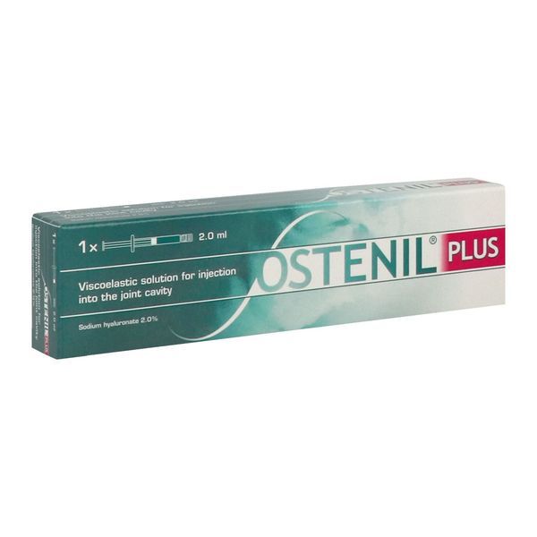 OSTENIL PLUS 40 MG/2 ML Liquide gel élastovisqueux pour injection intraarticulaire, bt 1