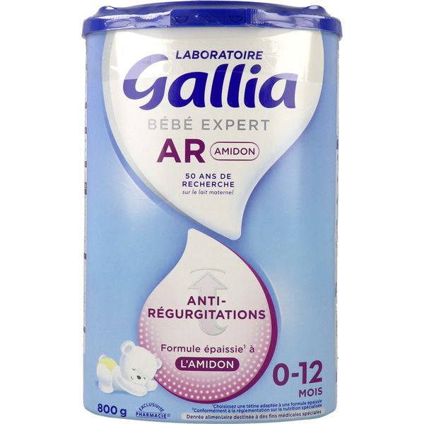 GALLIA BEBE EXPERT AR AMIDON Denrée alimentaire destinée à des fins médicales spéciales, bt 800 g