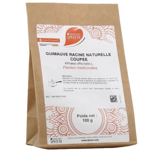 GUIMAUVE RACINE IPHYM Racine de guimauve, vrac, coupée, sac 100 g