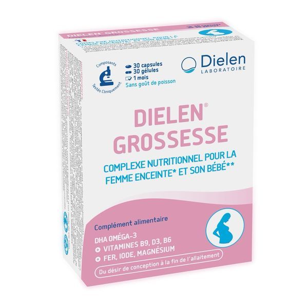 Dielen Grossesse 30 Gel 30 Cap