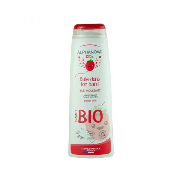 Alphanova Alpha Kids Bulle dans ton bain Fraise BIO (Ex Bain moussant Princesse) - 250 ml