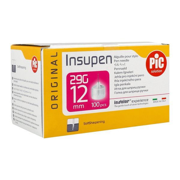 INSUPEN ORIGINAL Aiguille pour stylo injecteur d'insuline, G29 x 12 mm, bt 100