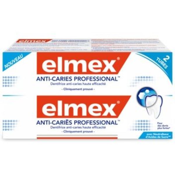 Elmex Anti-Caries Professional Lot de 2 x 75 ml