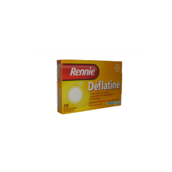 Rennie Deflatine Sans Sucre Comprime A Croquer Edulcore Au Sorbitol B/18