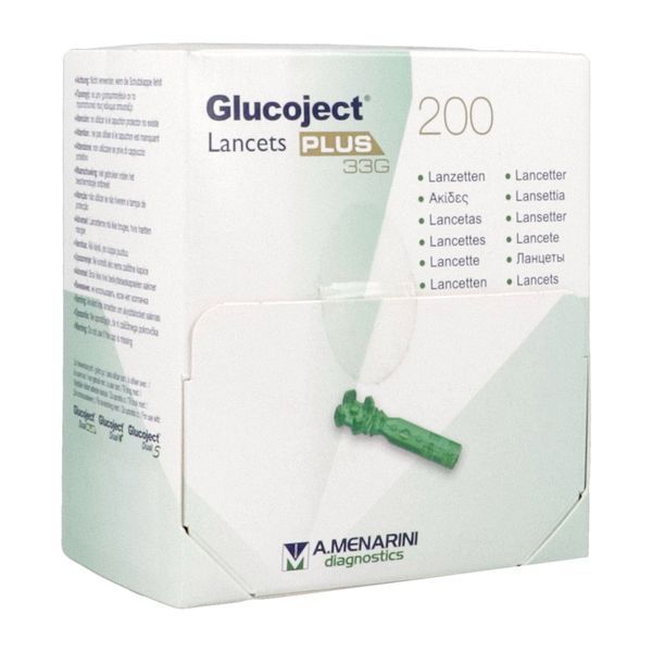 GLUCOJECT LANCETS PLUS 33G 200 lancettes