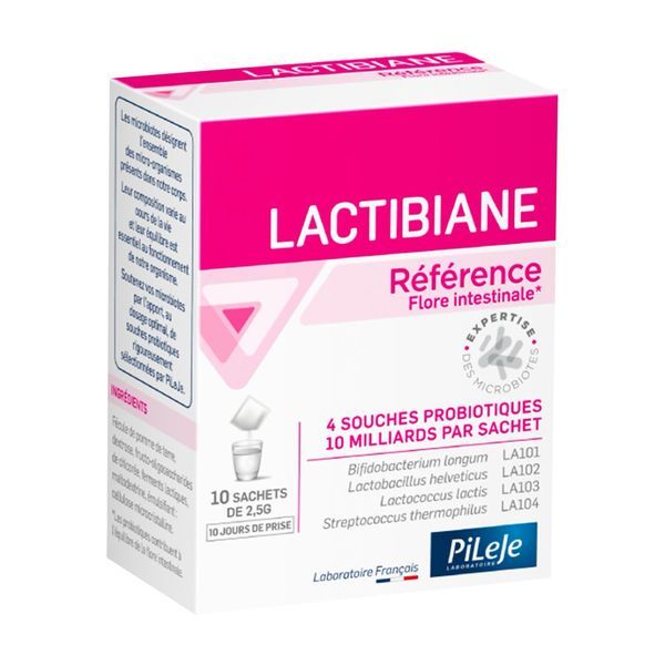 LACTIBIANE REFERENCE SACHET 2,5 G Sachet, complément alimentaire à base de 4 souches microbiotiques, bt 10