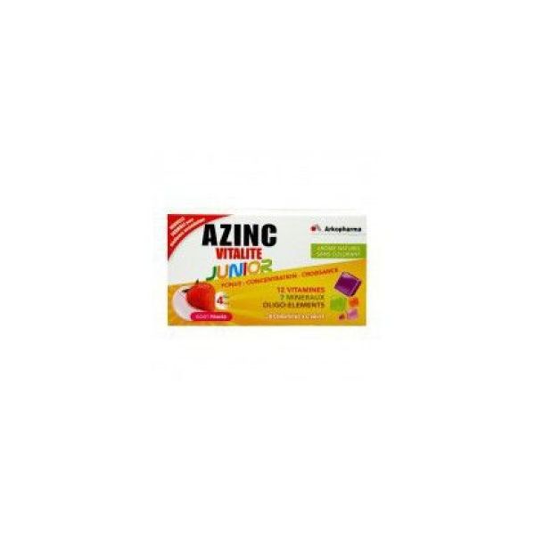 Azinc Forme Et Vitalite Junior Gout Fraise - Comprime A Croquer Boite 30