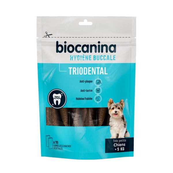 Triodental Lamelles A Macher Tres Petit Chien De Moins De 5Kg (1 Sachet De 15 Lam) 114 G 1