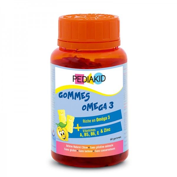 Pediakid Pediakid gommes oméga 3 citron - pilulier 60 oursons