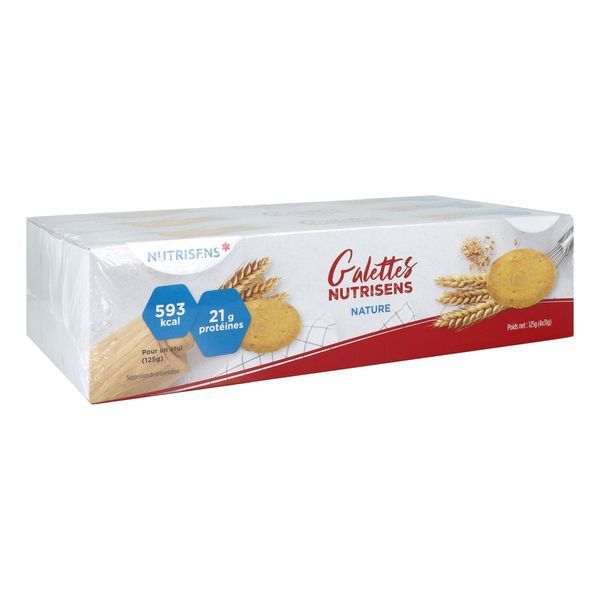 NUTRISENS GALETTES Denrée alimentaire destinée à des fins médicales spéciales, nature, bt 16