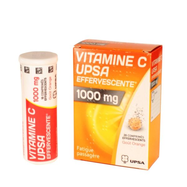 Vitamine C Upsa Effervescente 1000 Mg Comprime Effervescent B/20