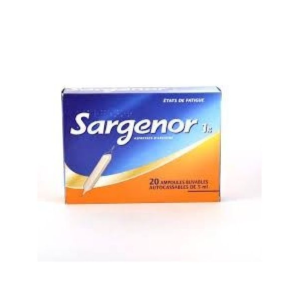 SARGENOR 1 G/5 ML SOLUTION BUVABLE B/20