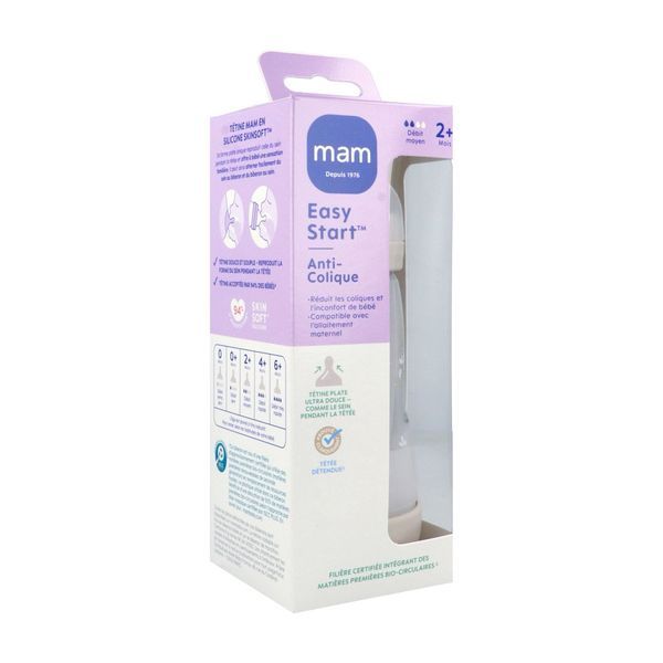 MAM BIB AC - COLORIS 3 BIBERON 260 ML 1