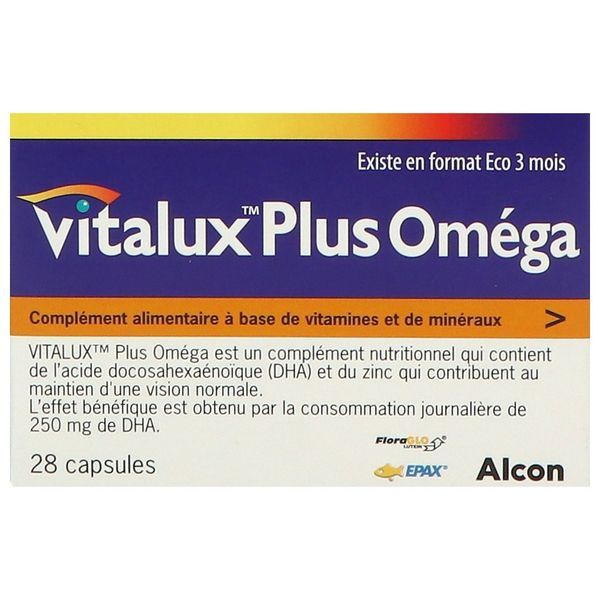 Alcon France Vitalux Plus Omega Capsule 28