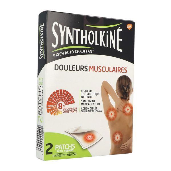 SYNTHOLKINE PATCH PETIT FORMAT Patch chauffant autoadhésif, bt 2