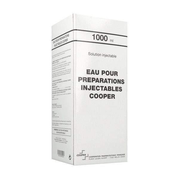 Eau Pour Preparations Injectables Cooper Solution Injectable 1 Flacon(S) En Verre De 1000 Ml